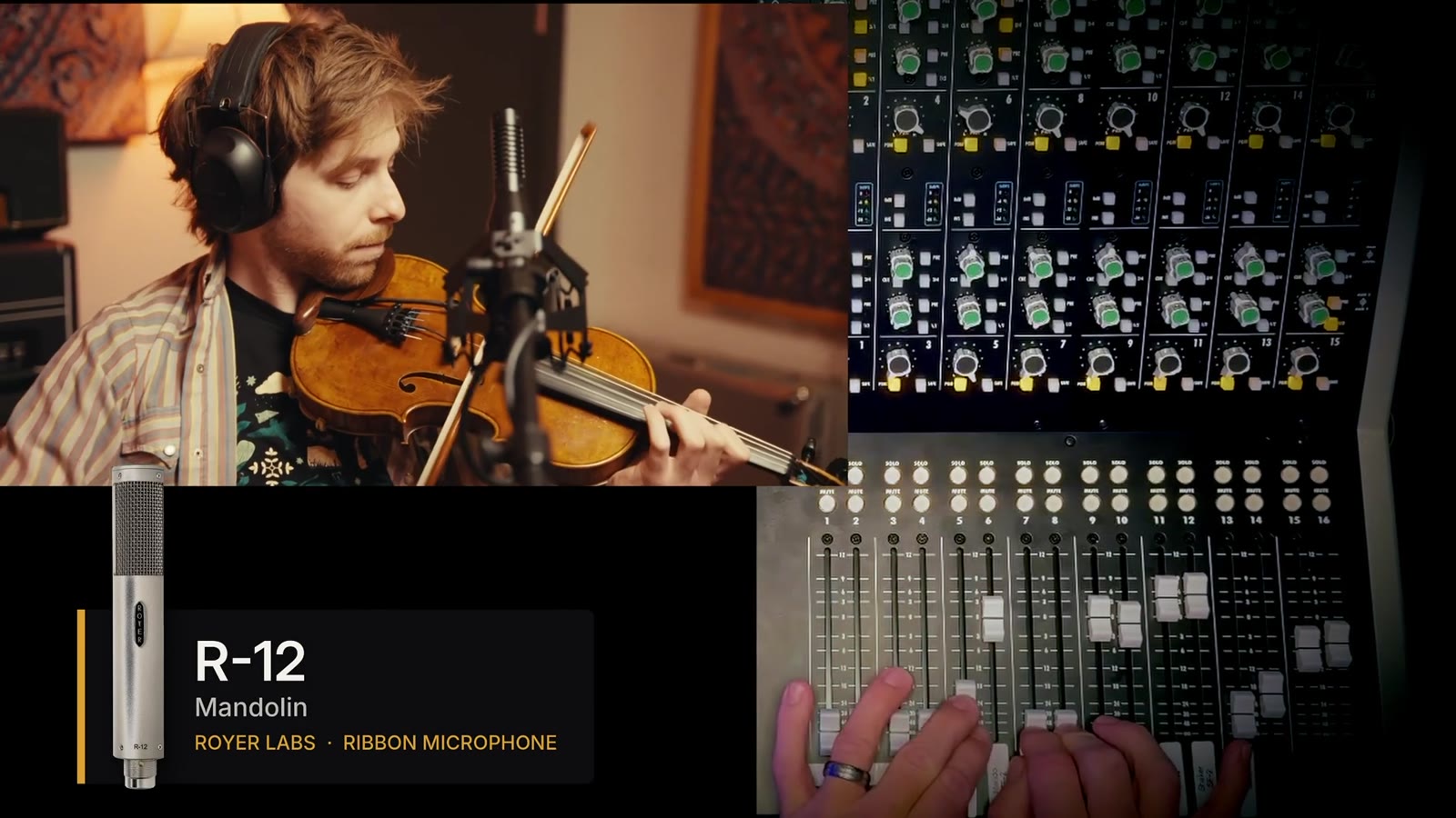 Mandolin recorded with a Royer R-12 ribbon microphone